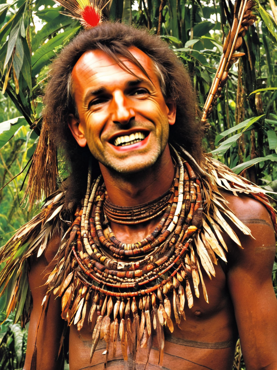 traditional New Guinea tribesman
